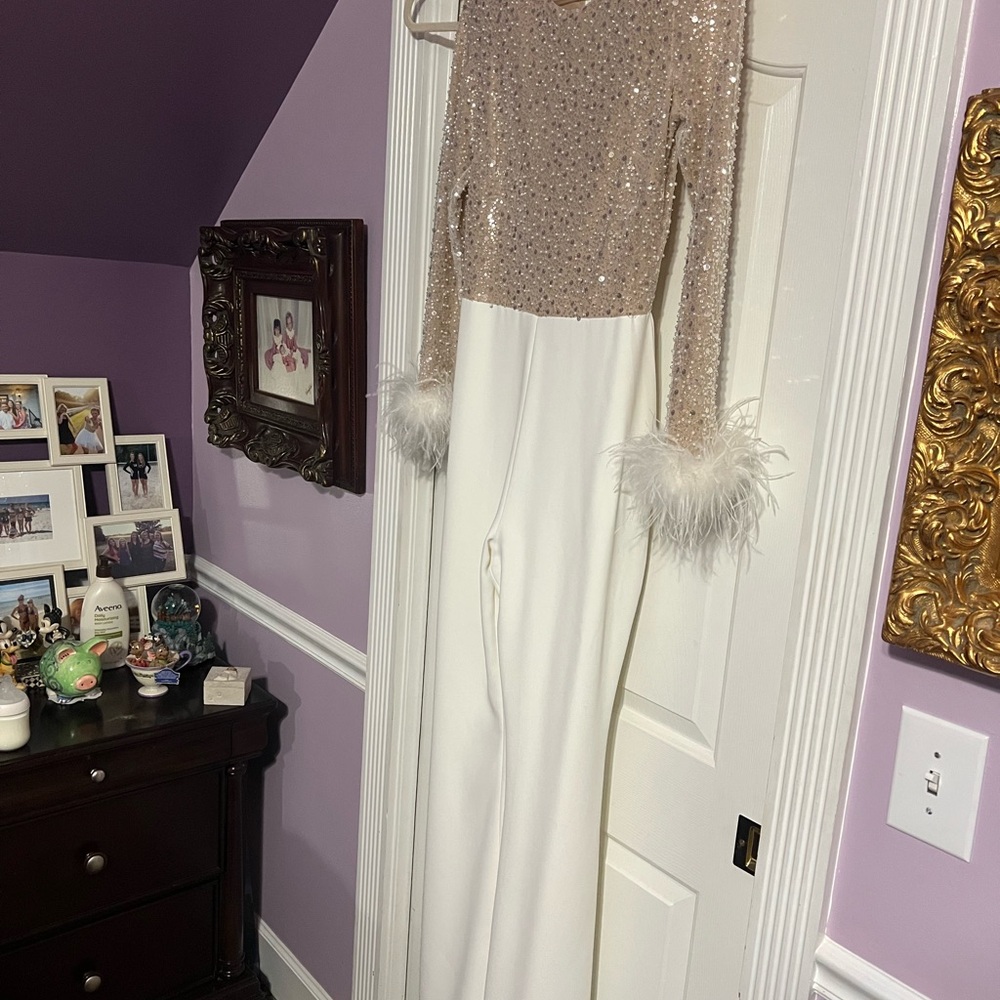 NADINE MERABI Pearl Embellished Dress - Picture 4 of 6